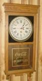 Circa 1910 Oak Sessions Coca-Cola Advertising Calendar Clock