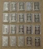20 - 1 Ounce Silver Bars