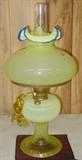Rare Aladdin/Fenton Vaseline Lamp - #388 Of Only 500 Made In Year 2000