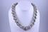 Estate sterling silver heavy necklace: 20", 187.0 gms