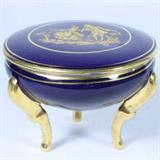 Limoges French porcelain dish with lid: 3”