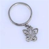 Estate James Avery sterling silver butterfly ring: size 5, 2.8 gms