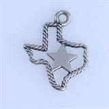 Estate James Avery sterling silver Texas charm: 5/8", 0.5 gms