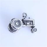 Estate James Avery sterling silver tractor charm: 3/4", 6 gms