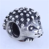Estate Pandora sterling silver hedgehog bead: 1/2", 4.0 gms