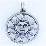 Estate James Avery sterling silver sun charm: 1", 5.5 gms