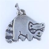 Estate James Avery sterling silver raccoon charm: 3/4", 2 gms