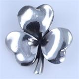 Estate James Avery sterling silver clover pendant: 1 1/8", 8 gms