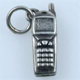 Estate James Avery sterling silver mobile phone charm: 5/8", 2.8 gms