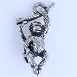 Estate James Avery sterling silver monkey charm: 1", 2.9 gms