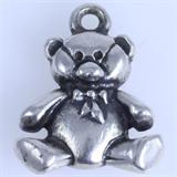Estate James Avery sterling silver teddy bear charm: 1/2", 1.7 gms