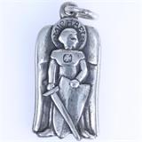 Estate James Avery sterling silver St Michael charm: 1", 4.6 gms