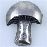 Estate James Avery sterling silver mushroom pin: 7/8", 4.5 gms