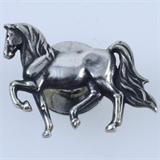 Estate James Avery sterling silver horse tie tack: 7/8", 3.5 gms