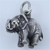 Estate James Avery sterling silver elephant charm: 5/8", 4.7 gms