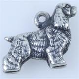 Estate James Avery sterling silver Cocker Spaniel charm: 5/8", 3.2 gms
