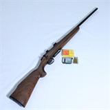 Remington Model 788 bolt-action rifle, 22-250 Rem cal, with wooden stock, 2 metal box magazines & 3 rounds of 22-250 Rem ammunition: 24” barrel, 43 1/2” overall length, serial #6011XXX. Action works well; stock is in excellent condition. Ammunition must be shipped via UPS Ground unless it is picked up in person at our San Antonio, Texas gallery. In accordance with U.S. law, this lot must either be picked up at our San Antonio, Texas gallery or shipped to a U.S. licensed firearms dealer (FFL) of the buyer's designation. Handguns will be shipped via USPS Priority Mail; shotguns & rifles will be shipped via UPS Ground. By bidding on this lot, you agree not to fire this gun before it is examined by a gunsmith. Know your local & state gun laws before you bid. Ammunition & firearms must be shipped in separate boxes.