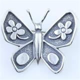 Estate James Avery sterling silver butterfly pin: 1 1/4, 9.1 gms