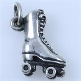 Estate James Avery sterling silver roller skate charm: 5/8", 2.6 gms