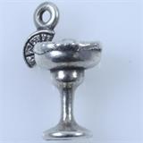 Estate James Avery sterling silver margarita charm: 11/16", 2.8 gms