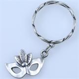 Estate James Avery sterling silver mask ring: size 8, 3.9 gms