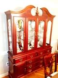Beautiful Solid Cherry China Cabinet purchased from The Holliday House Furniture