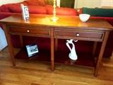 A solid Cherry Sofa Console Table