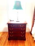 A pair of solid cherry bedside chest from the Holliday House
