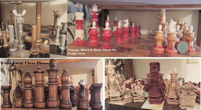 Chess sets: Nuts & bolts, Oriental, Extra Large and Oriental