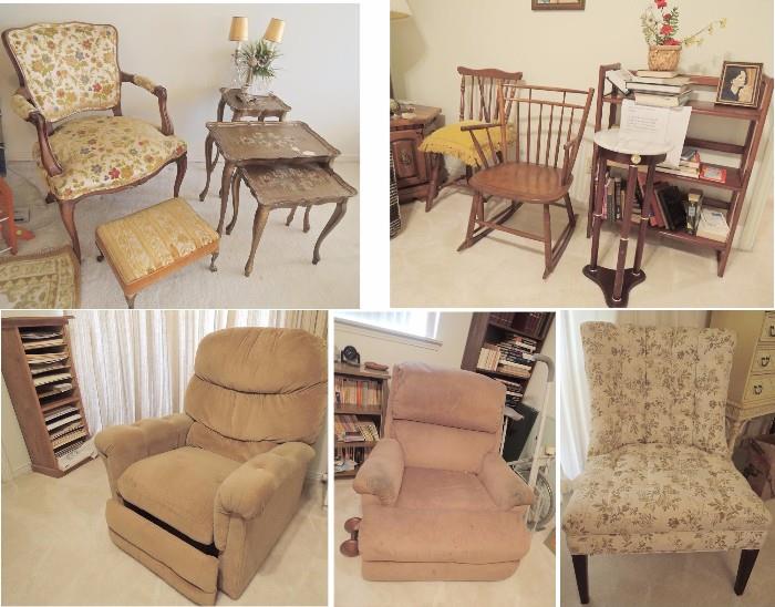 Chairs!  From 1940s to 80s