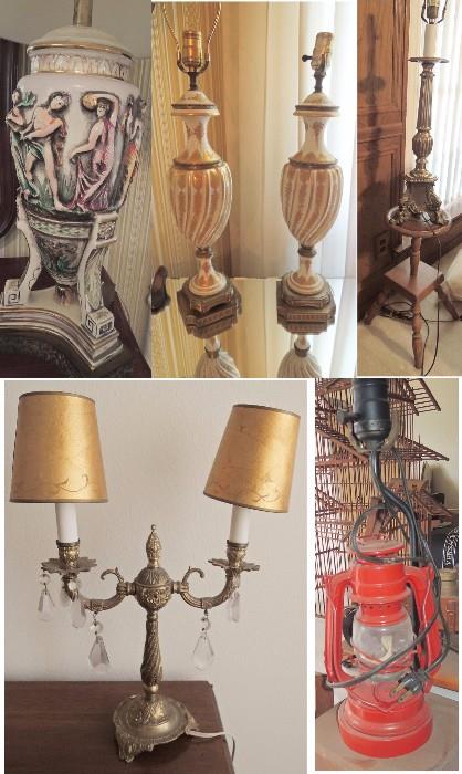 Lamps - many in sets of 2