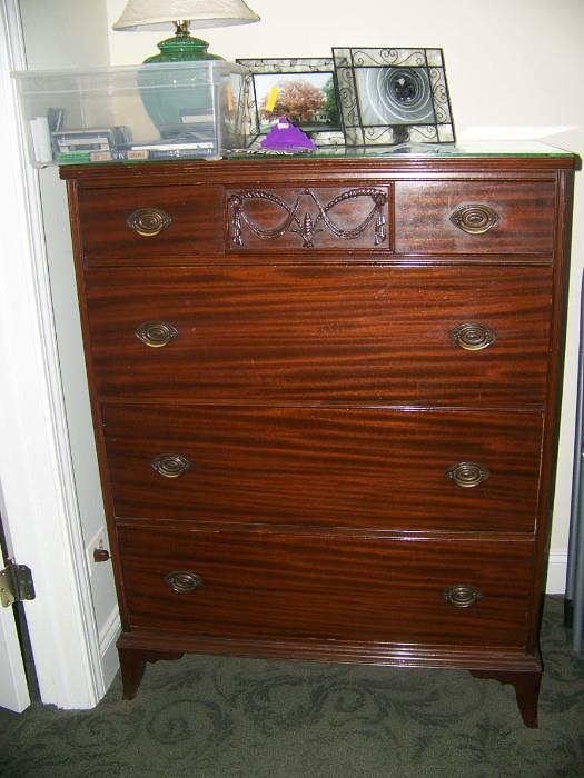 matching chest of drawers-mahogany
