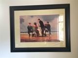 Several custom framed Jack Vettriano prints