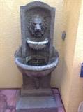 Lion water fountain
