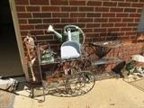 IRON TEA CART, IRON HANGING SHELF