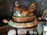 Covered Chicken Ceramic Bowl $ 30.00