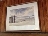 Beach Scene Framed Print $ 80.00