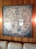 Large Framed Wall Map $ 100.00