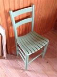 Green Wood Chair $ 30.00