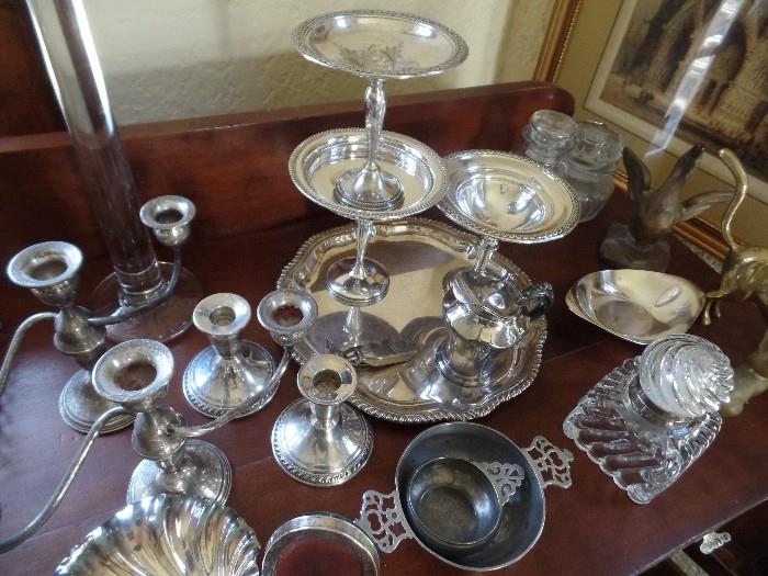 Sterling and silver plate