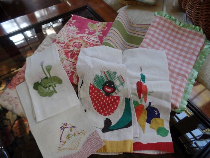Vintage linens, custom table cloths