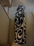 Funky Black White Drape Panel (2)