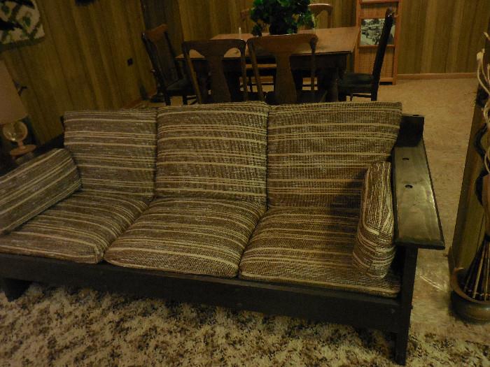 70's Wood Base, Sofa Comfy!