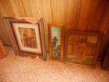 Various Antique Vintage Framed Photos
