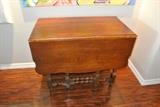Antique oak gate leg table