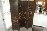 Antique Carved Asian Room Divider 