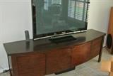 Flat Screen TV and  Sligh "Smart eye" TV Stand