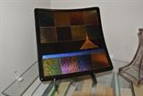 Fused Art Glass Plate by Dolores Barrett