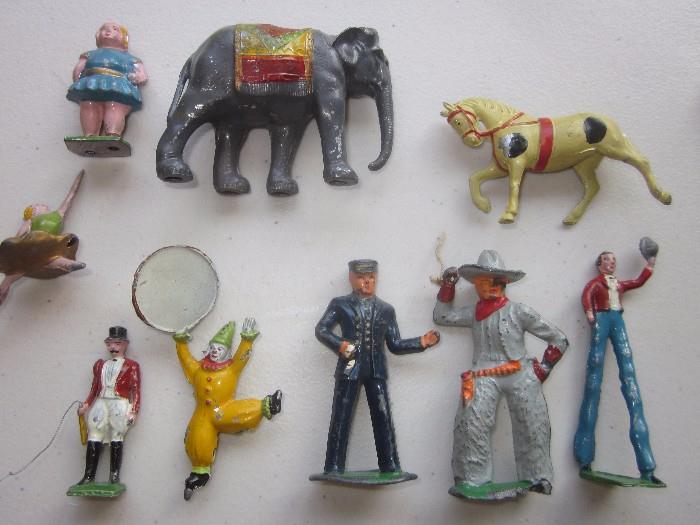 Cast Iron, Toys, Vintage toys, Circus pieces, miscellaneous