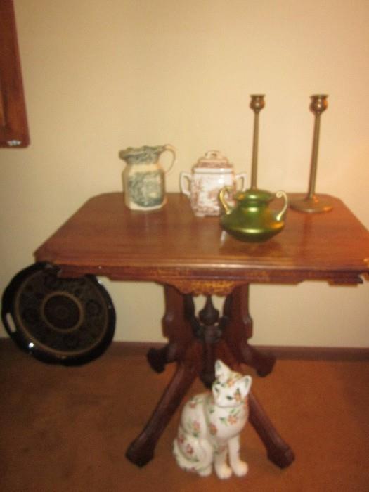 Antique table, Eastlake table, 